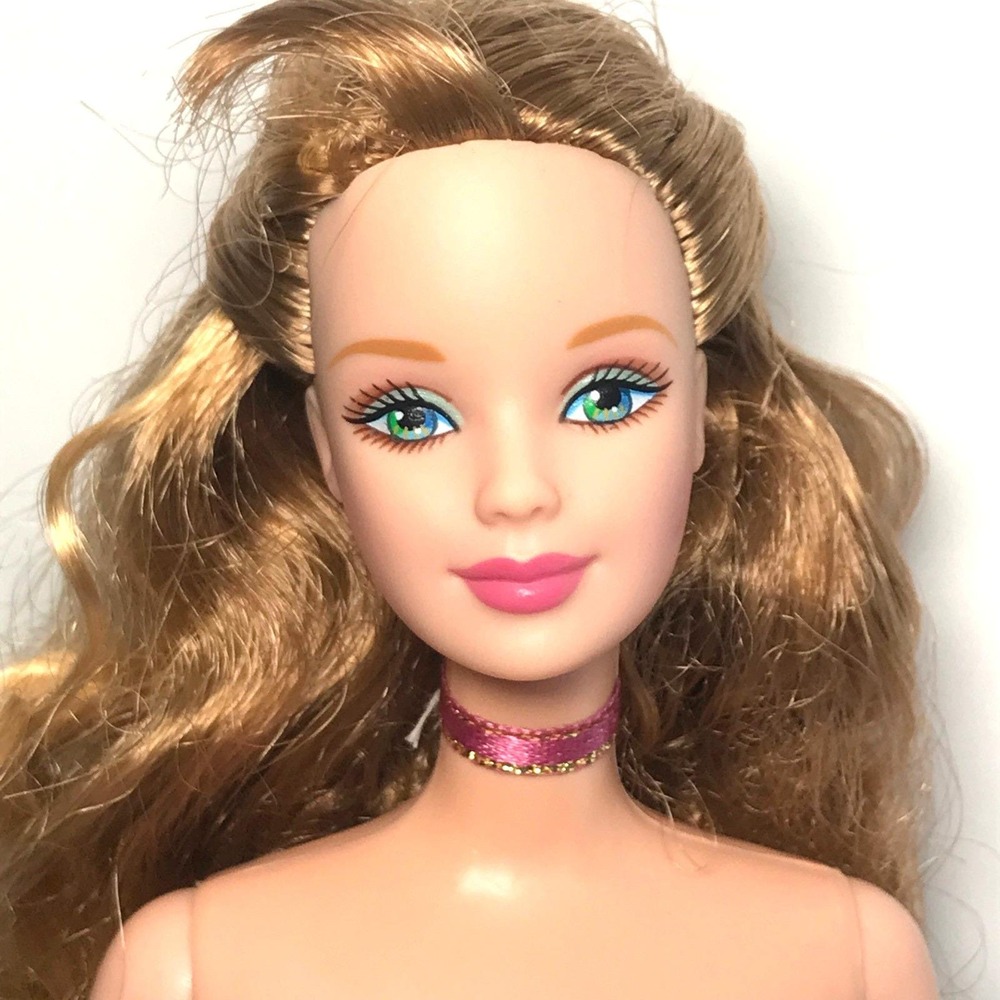 Nude Barbie 1998 Angel of Joy Blonde Curly Hair Mackie Face #19633 Doll